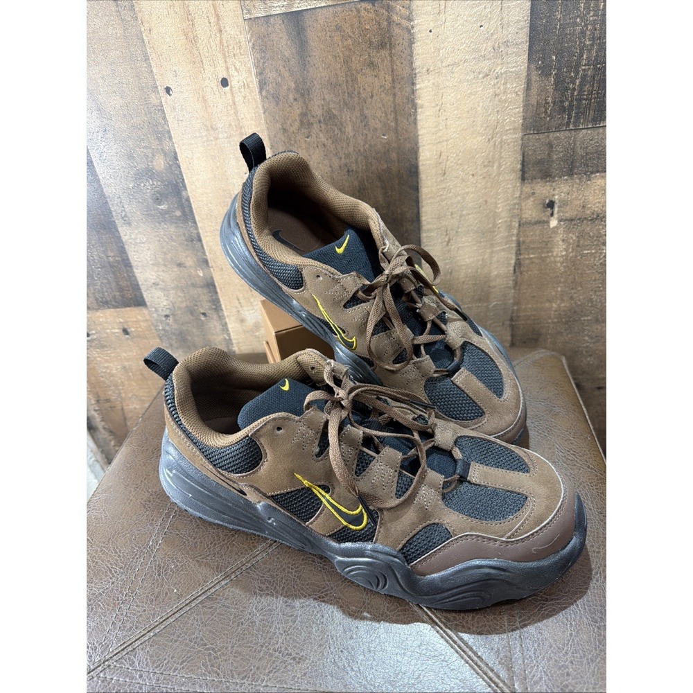 Nike Tech Hera Suede Chunky Sneakers Cacao Wow Women's Size 12 Low Top